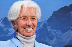 ECB president Christine Lagarde said it was "premature to discuss rate cuts", but noted that the risks to economic growth remain "tilted to the downside".