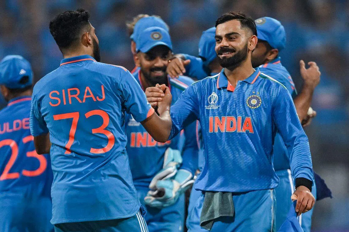 Virat Kohli (right), the tournament’s leading scorer, has been the trusted anchor of the Indian team, which stormed into the final with an unblemished record.