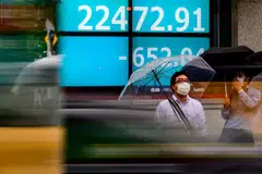 The Nikkei share average fell 0.37 per cent to 26,149.55, after rising as much as 0.82 per cent and hitting its highest in almost a week at 26,462.83.