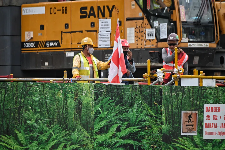 The bulk of the increase in first-quarter non-resident employment stemmed from work permit holders in construction, according to the Ministry of Manpower.