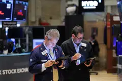 The Dow Jones Industrial Average fell 120.15 points, or 0.36 per cent, at the open to 33,586.59.