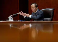 The sharp rise in the yield came as investors reacted to BOJ governor Kazuo Ueda’s interview with the Yomiuri newspaper, published on Saturday, in which he said the central bank could end its negative interest rate policy when its 2 per cent inflation goal is in sight, indicating possible rate hikes by year-end.