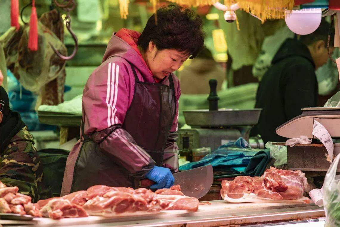 Pork demand has been sluggish for months in China, but its continued weakness even as the country approaches peak season for elaborate meals sends a powerful message about consumption and oversupply.