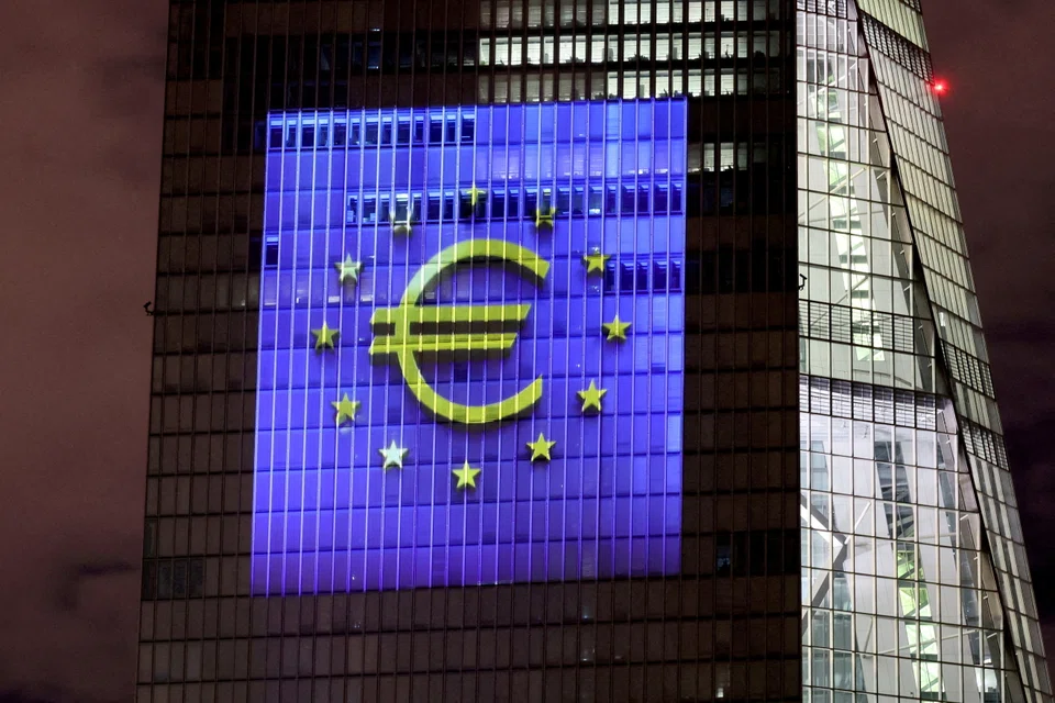 The south facade of the European Central Bank (ECB) headquarters in Frankfurt, Germany. Analysts are scaling back their expectations about interest rate rises by the European Central Bank (ECB). 