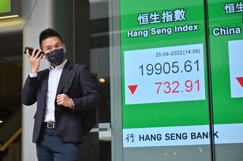 Hong Kong stocks opened on the back foot Tuesday (May 3) morning as investors returned from a long weekend break to play catch-up with losses in Asia the previous day, and following a strong end to last week.