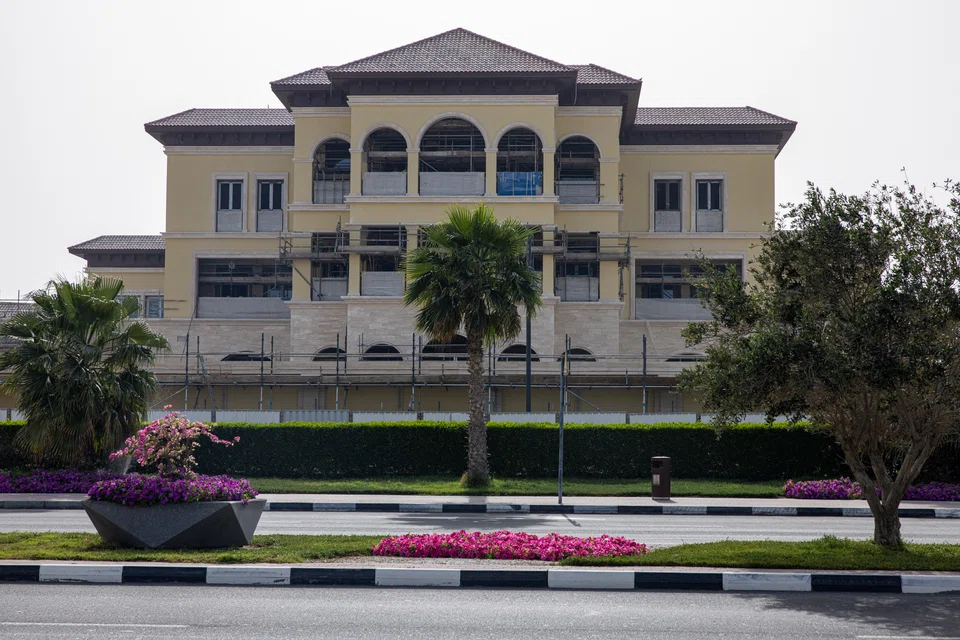 A residential villa, part of the estate of recently-deceased Majid Al Futtaim, under construction in the Al Mamzar beach district of Dubai. Al Futtaim’s inheritance was left unresolved when the octogenarian died in December. 