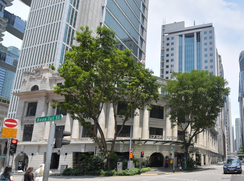The SO/ Singapore is being sold by Royal Group, which developed the property. On the right in the background is Robinson Point, which is owned by the party said to be buying the hotel.  