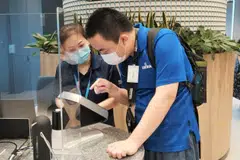 The Awwa School students, aged 15-16, were introduced to various job roles at the bank’s newly revamped flagship branch at Six Battery Road, such as that of a sales and services manager.