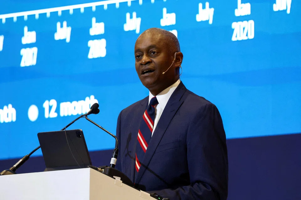 Federal Reserve Bank of Atlanta President Raphael Bostic said he projected two easings given the likelihood price pressure would move more unevenly toward the Fed’s 2 per cent target. 