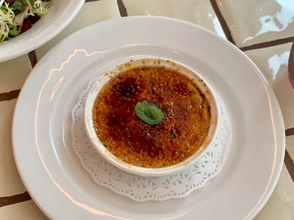 Foie gras creme brulee is a creamy savoury custard topped with a shiny sugar crust.