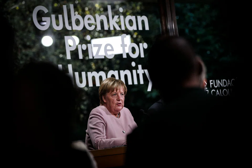 Germany's former chancellor Angela Merkel was In Lisbon, Portugal, to serve as president of the jury of the Gulbenkian Prize for Humanity. She says her move to engage Russia as a supplier for Germany's gas was a correct decision at that time.