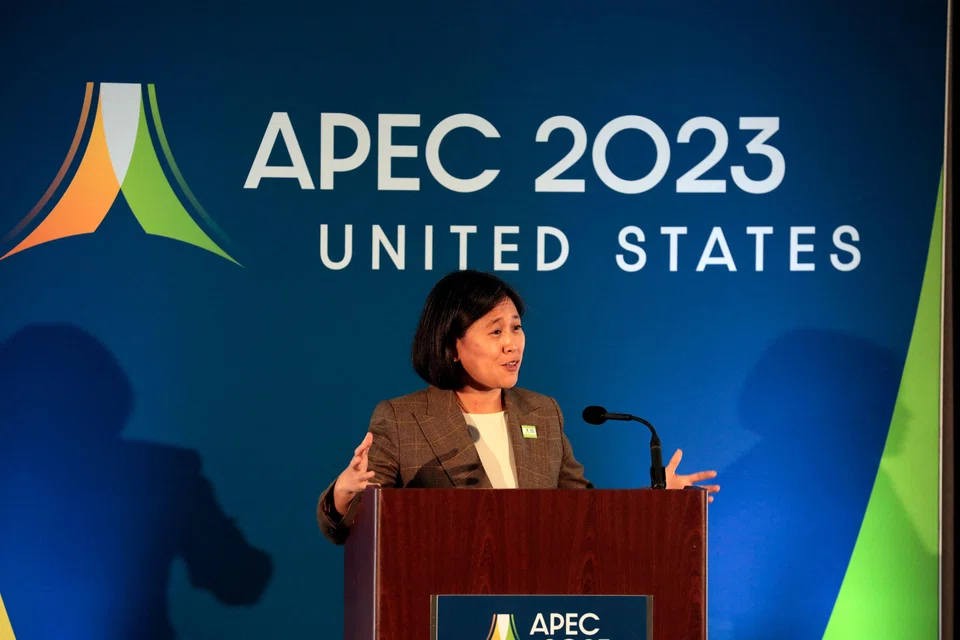 Closing out two days of talks in Detroit, the Apec host, US Trade Representative Katherine Tai,  issued a chair’s statement summarising the discussions, with an emphasis on inclusiveness, fighting climate change and sustainability. 