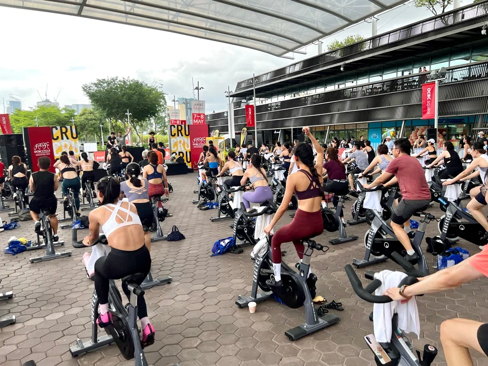 More than 1,500 participants signed up for one of 12 spin sessions, held at the Sports Hub on May 7-8 as part of this year’s OCBC Cycle’s new Spin Ride category. 