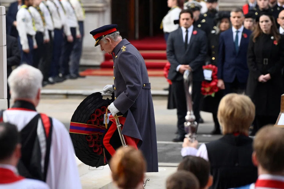 The ceremony to honour Britain’s war dead had an “additional poignancy” after the loss of Queen Elizabeth.