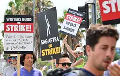 The writers went on strike May 2 after failing to reach an agreement in contract negotiations with the studios. They were joined on strike by the Screen Actors Guild in July