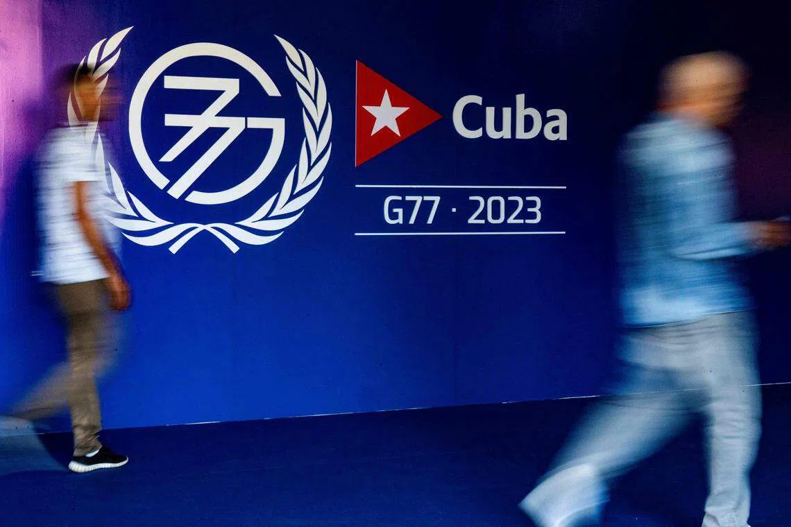 The bloc was established by 77 countries of the global South in 1964 “to articulate and promote their collective economic interests and enhance their joint negotiating capacity.” 