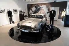 An Aston Martin DB5 stunt car from the film "No Time to Die" sold for nearly £3 million at auction on Wednesday, Christie’s said.