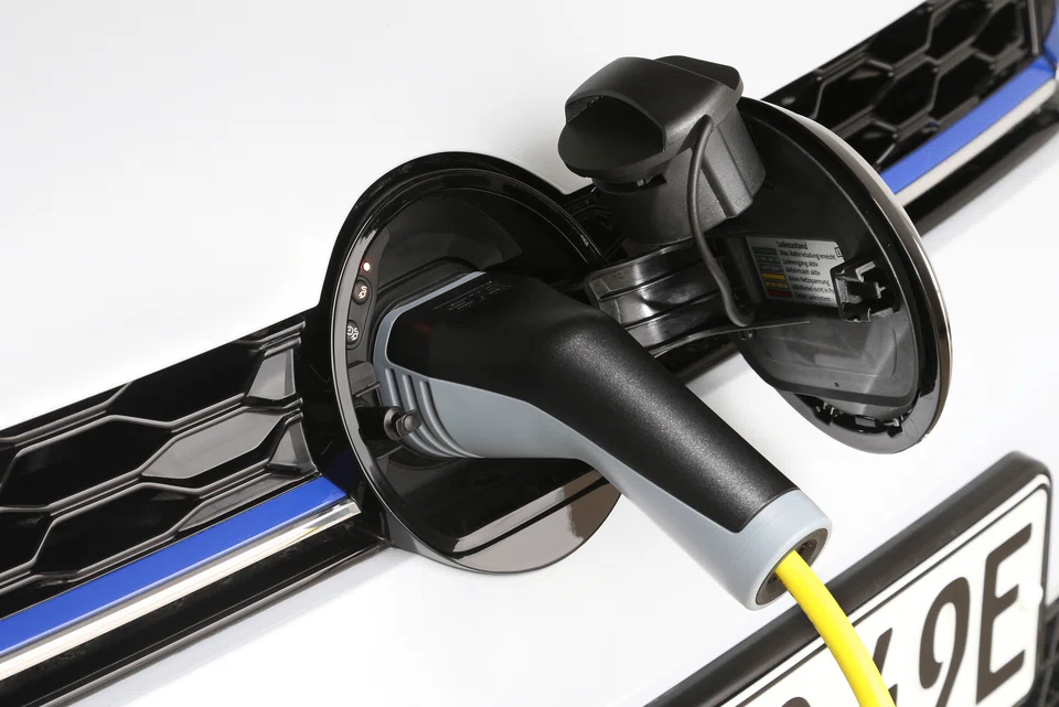 The electric version of the Volkswagen Golf being charged. The Volkswagen Group, Europe’s biggest automaker, is setting up 6 battery plants in the region to enable the industry’s most ambitious rollout of electric cars; the plan is to develop 50 purely battery-powered models by the end of the decade.  