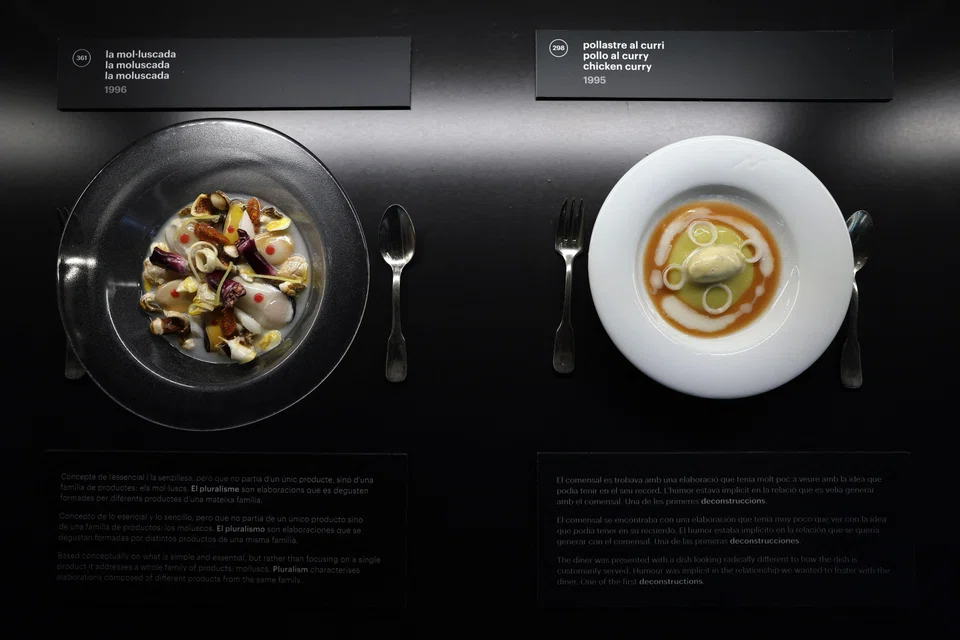 Plastic reproductions of dishes are displayed at the former elBulli restaurant, which has been transformed into the elBulli1846 museum, located 130 km north-east of  Barcelona.