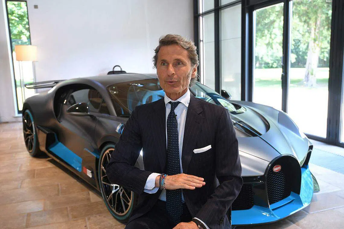 Bugatti touts green ambitions while storming full speed ahead