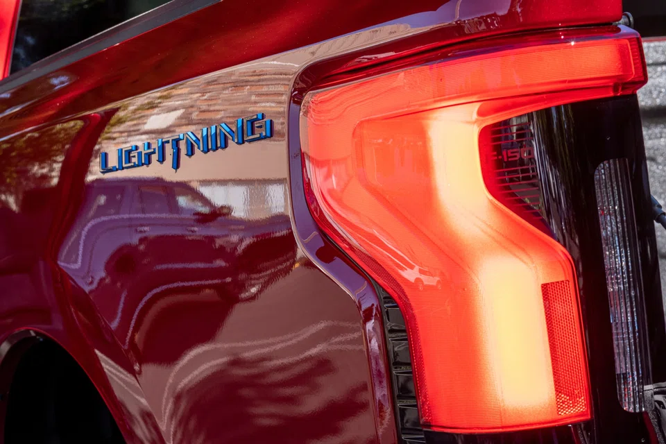Ford Motor's electric pickup, the F-150 Lightning.