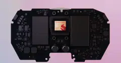 A Snapdragon XR2+ Gen 1 chip in a Meta Quest Pro headset. 