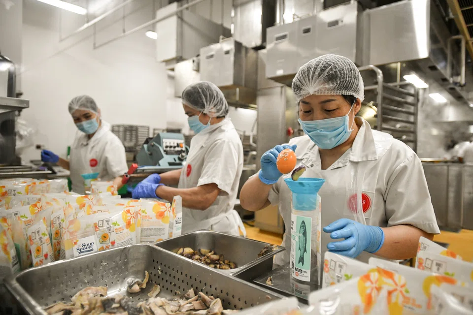 Staff at The Soup Spoon's production kitchen. Andrew Chan, managing director of The Soup Spoon’s manufacturing arm Souperfoods, said the Energy Efficiency Grant's “limited” range of categories did not offer players many options.
