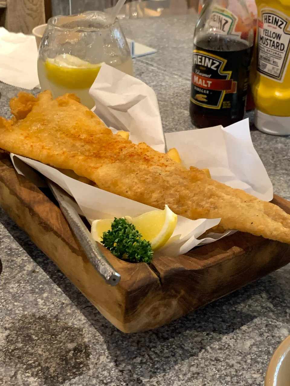 Great fish and chips at Kanejin