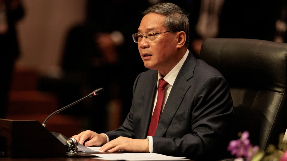 “At present, it is very important to oppose taking sides, bloc confrontation and a new Cold War,” says China's Premier Li Qiang.