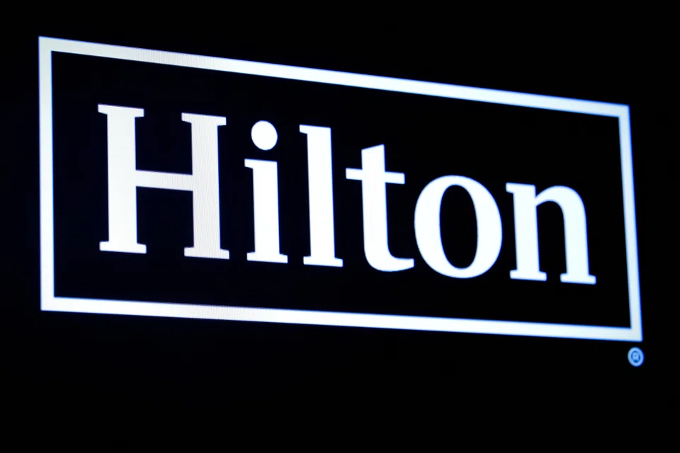 Hilton says its third-quarter revenue per available room, an important metric in the hospitality industry, rises 6.8 per cent from a year earlier.