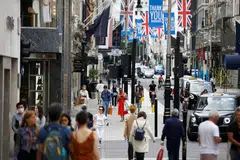 The Office for National Statistics (ONS) said spending on goods that it classes as 'delayable' fell to 80 per cent of its pre-pandemic February 2020 average level in the week to Jul 21.
