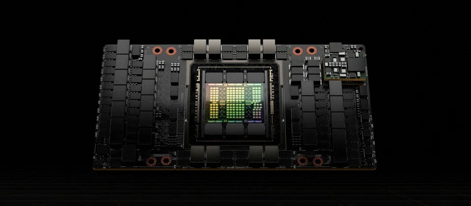 The unusual use of Nvidia's H100 chip (above) as collateral highlights the value of such hardware in the capital-intensive AI arms race.