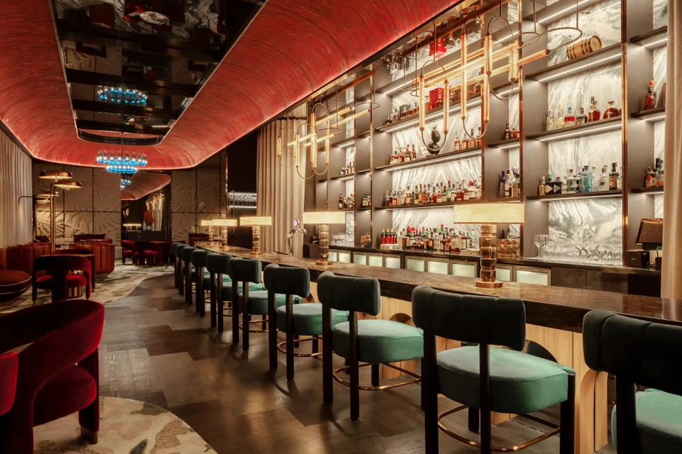 PLUME is located in Pan Pacific Singapore's grand atrium.