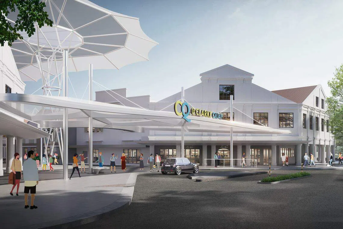 Artist's impression of the revamped CQ @ Clarke Quay. 