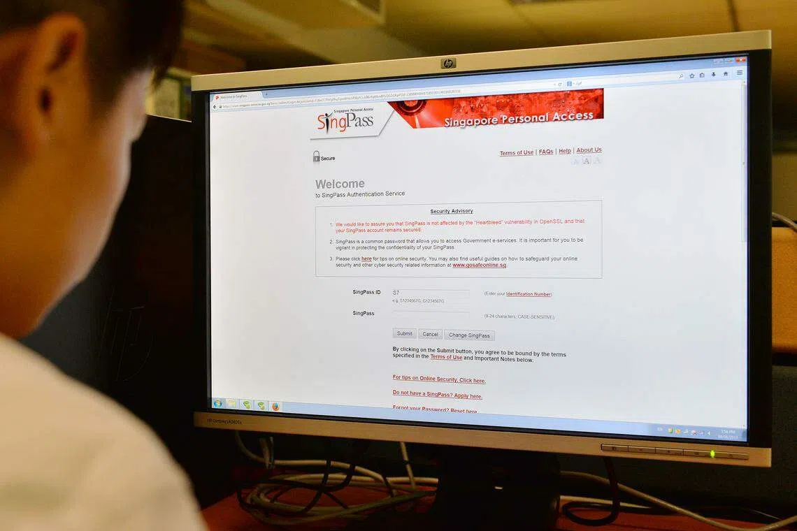 SingPass 2FA registration system simplified