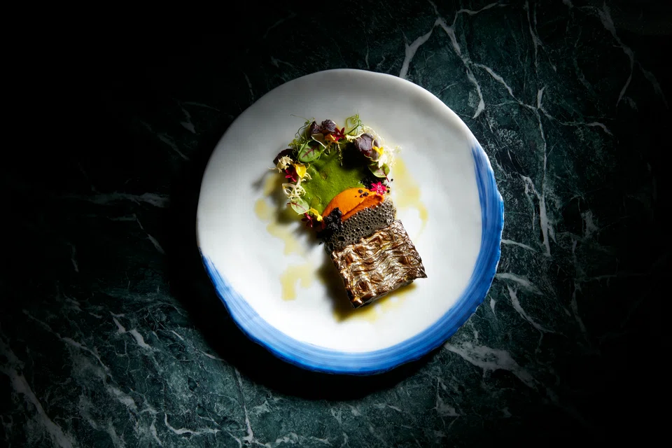 Tachiuo or belt fish, done Trapanese style.