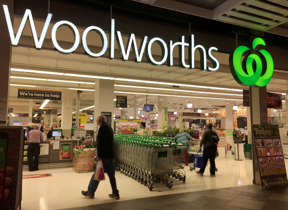 AUSTRALIAN grocer Woolworths Group on Tuesday reported a near 10 per cent jump in third-quarter sales, benefiting from consumer stockpiling in the early part of the quarter as well as rising inflation and input costs.