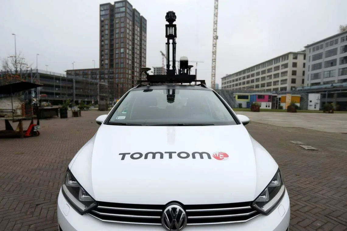 TomTom, whose customers include Volkswagen and Microsoft, forecast revenue for the current fiscal year in a range of 540 million euros to 580 million euros.