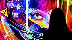 Growth in the market came from sales of high end art and from digital art backed by non-fungible tokens (NFTs).