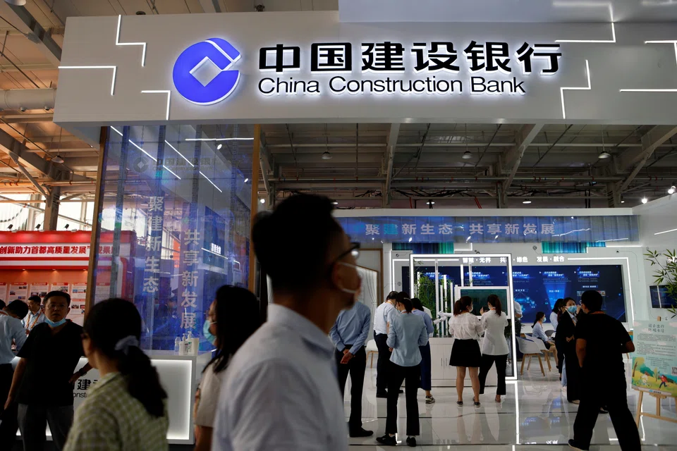 China Construction Bank sees profits rise to 88.11 billion yuan (S$16.5 billion) in the July to September quarter.