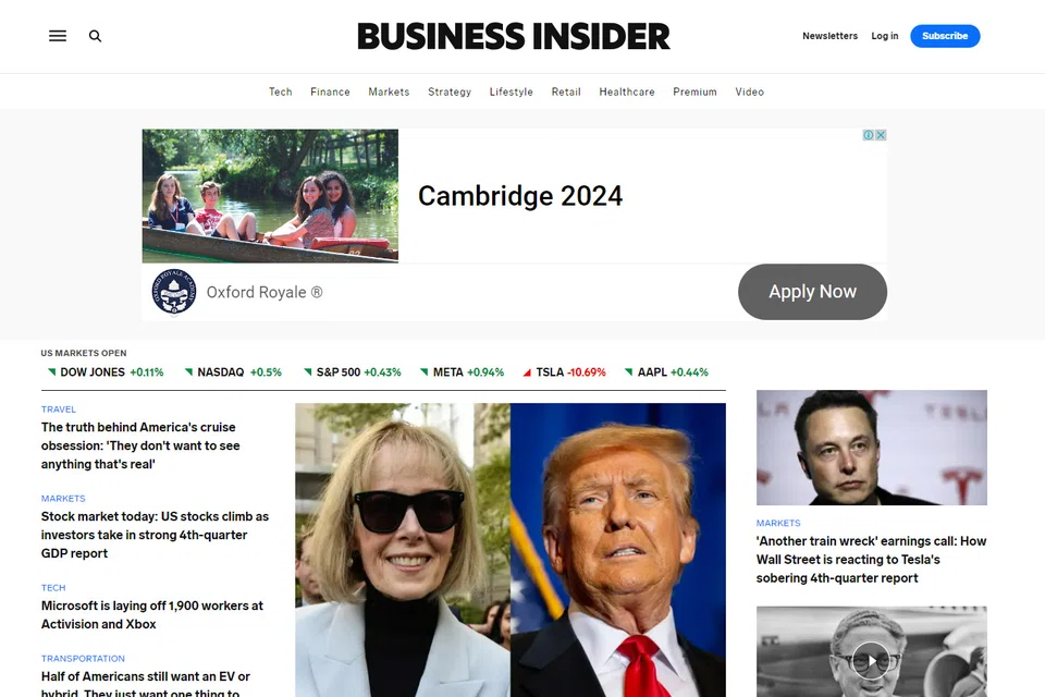 Business Insider will offer the outgoing employees a minimum of 13 weeks pay and medical coverage through May.
