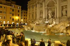 The Trevi Fountain in Rome. Italy's manufacturing numbers point to a recession ahead, uness buoyant services can prop up the eurozone's third-largest economy.
