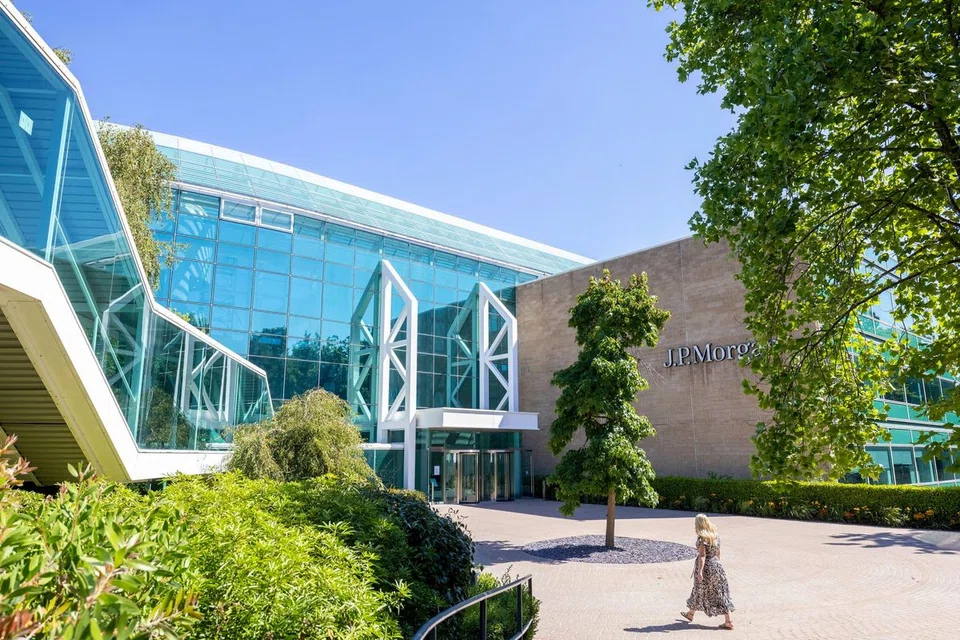 JPMorgan Chase has shown what a dedicated base outside London looks like. About 4,800 staff work in 32 acres around a country house in Bournemouth, a small city on the southwest coast. 