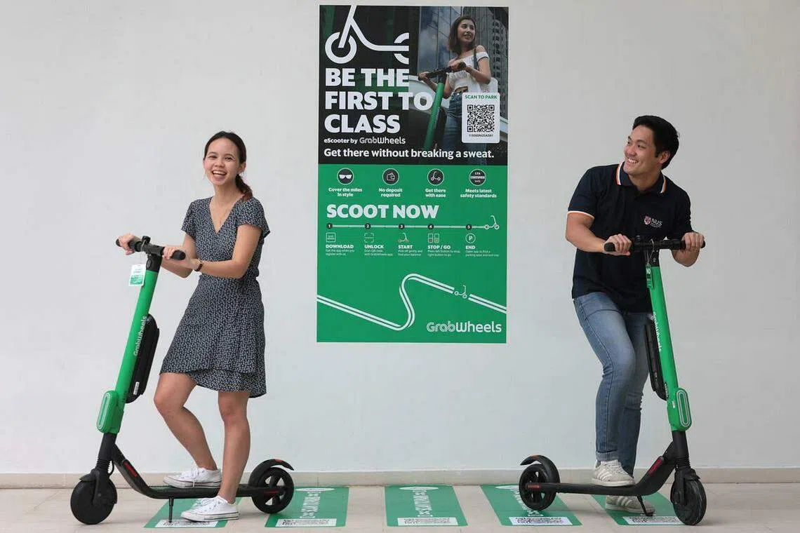Grab, NUS to test electric scooter sharing service on campus