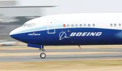 A Boeing 737 Max aircraft during a display at the Farnborough International Airshow in Farnborough, Britain in July. China used to take a quarter of these cash-cow jets that the US plane-maker built each year, until a pair of fatal crashes, the global pandemic and soured US-China ties came along.  