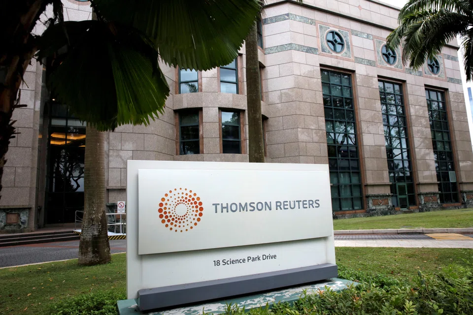 Thomson Reuters reports adjusted earnings of 84 cents per share, 6 cents ahead of estimates.