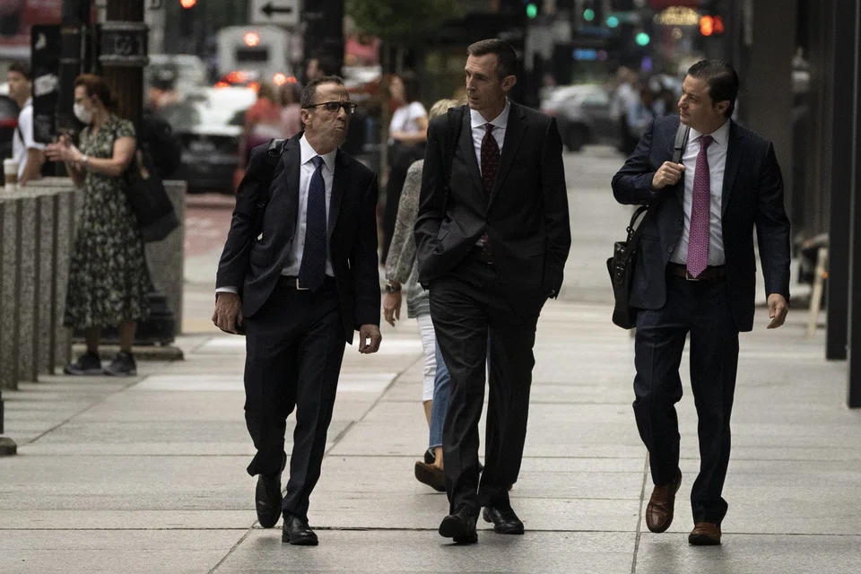 Michael Nowak (centre), who ran precious metals trading at JPMorgan for over a decade, is being tried in Chicago along with colleagues Gregg Smith and Jeffrey Ruffo for conspiring to manipulate gold and silver markets.