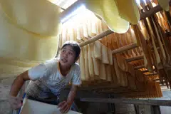 Factory output has been impacted by a global economic slowdown, Thailand's industry ministry said.