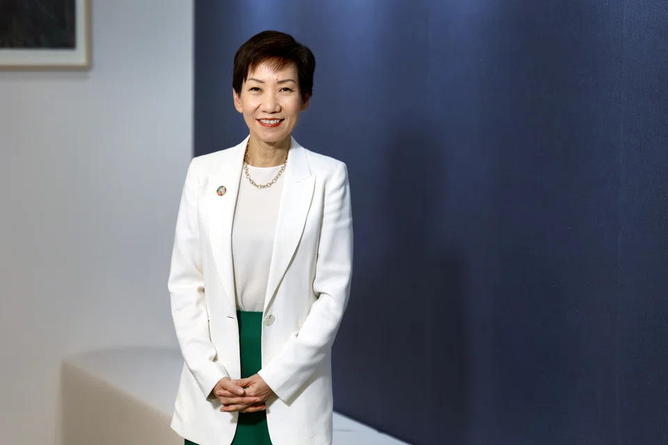 Minister for Sustainability and the Environment Grace Fu is taking on Iswaran’s other portfolio as Minister-in-charge of Trade Relations.