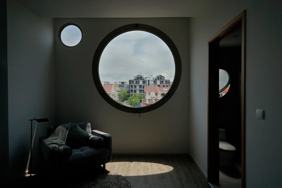 Raclette House, so named because of its round windows that make it look like cheese.